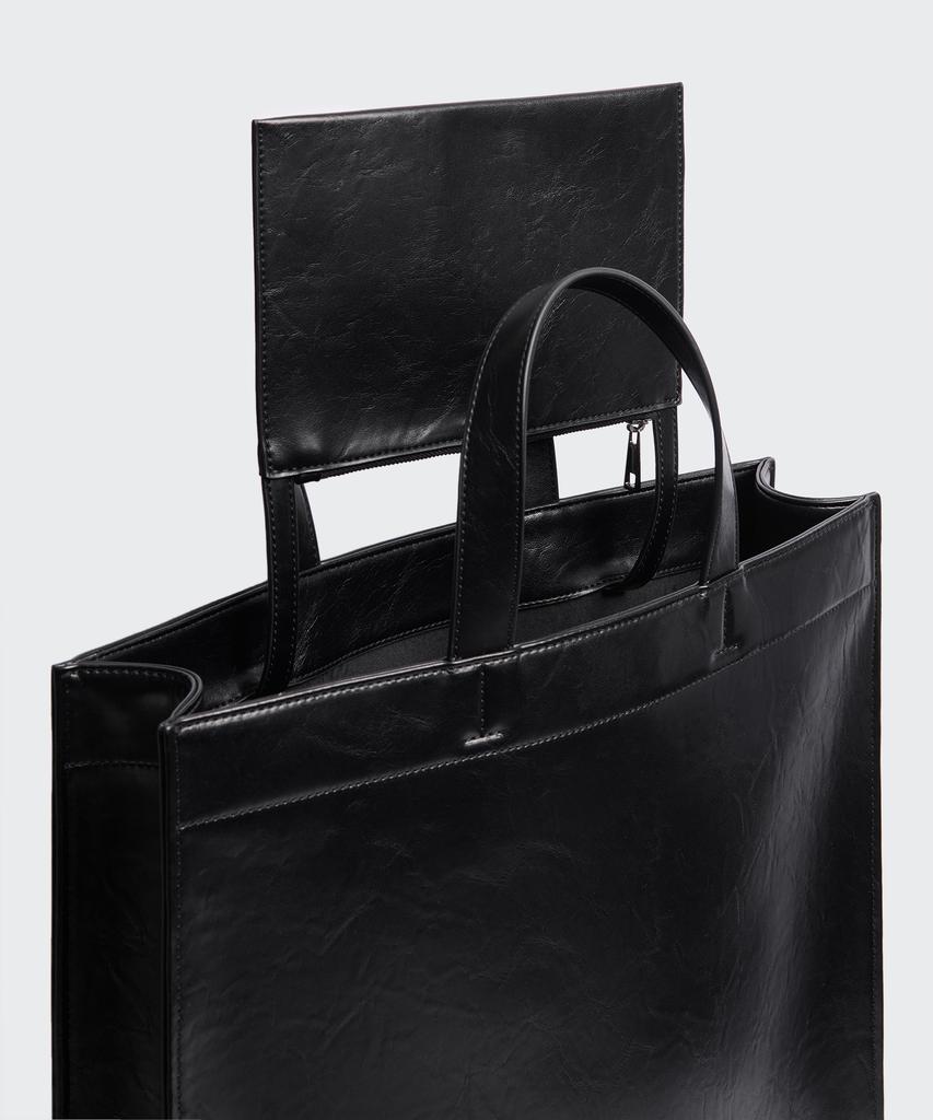 Musinsa Standard Crinkle Synthetic Leather Tote Bag