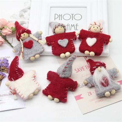 Christmas DIY Handmade Xmas Tree Christmas Decorations Christmas Ornament Christmas Doll Wool Felt