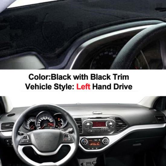 For Kia Picanto Morning 2012 2013 2014 2015 2016 Car Dashboard Cover Dash Mat Carpet Cape 2 Layers LHD RHD Auto Sunshade