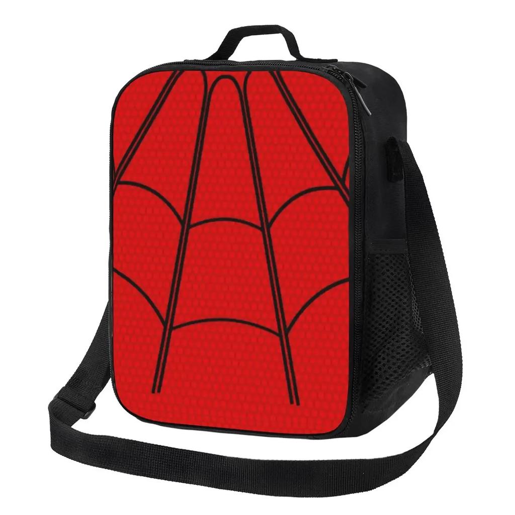 Spider Web Insulated Lunch Bag for Women Thermal Cooler Bento Box Office Picnic Travel