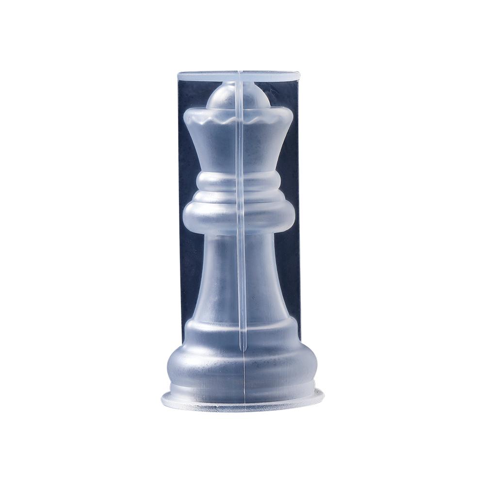 DIY Chess Piece Crystal Epoxy Resin Mold Queen King Three-Dimensional Chess Silicone Mold for Epoxy Resin Mould Crafts
