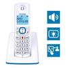 Cordless Phone - ALCATEL - F530 Duo - 2 Handsets, Call Blocking, Hands-free, 2 Direct Memories, White/Blue