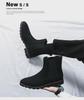 Herren Britische Nubukleder Freizeit Chelsea Boots - Trendiges Koreanisches Wildleder, Große Größe, Modischer Jugendstil.