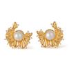 Old Money Style Vintage Zircon Flower Earrings Luxury Advanced Ear Jewelry For Women