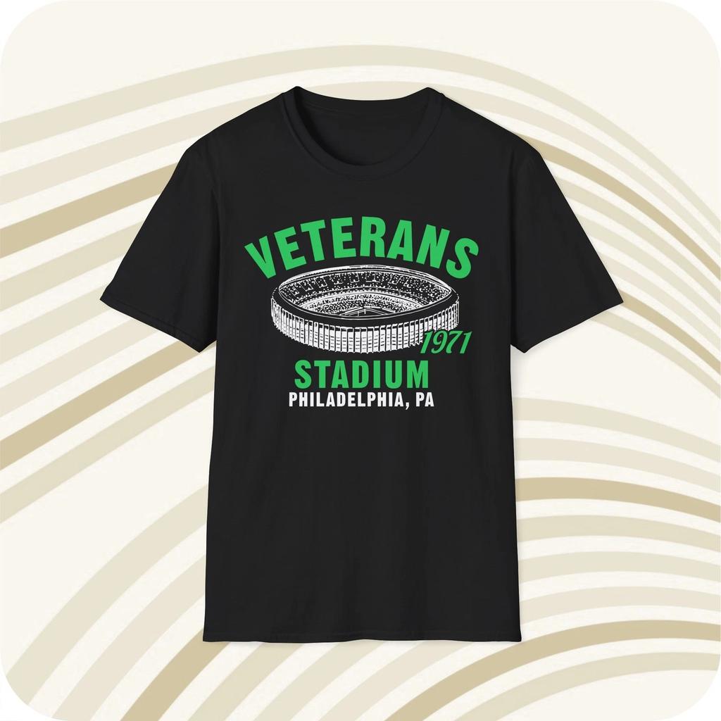Veterans Stadium 1971 Classic Cut Football T shirt - Philadelphia Eagles