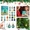 Stk. Acryl Schlüsselanhänger Set Countdown Kalender Box mit Aufbewahrungsbox