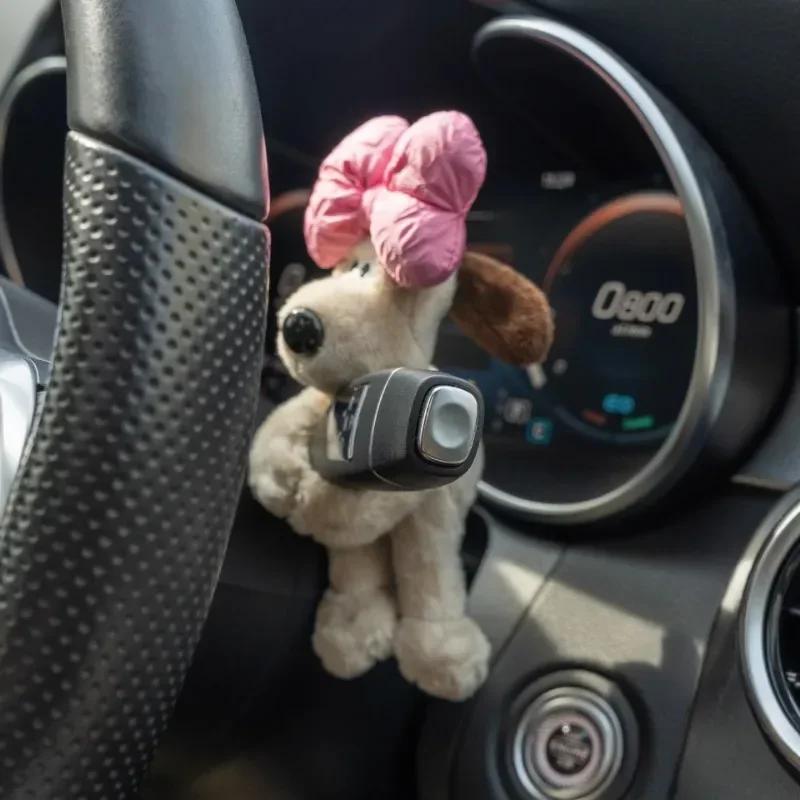 Four Seasons Universal Car Steering Wheel Cover 37-38cm Leather Embroidered Color Diamond-Studded Elastic Steering Wheel Cover