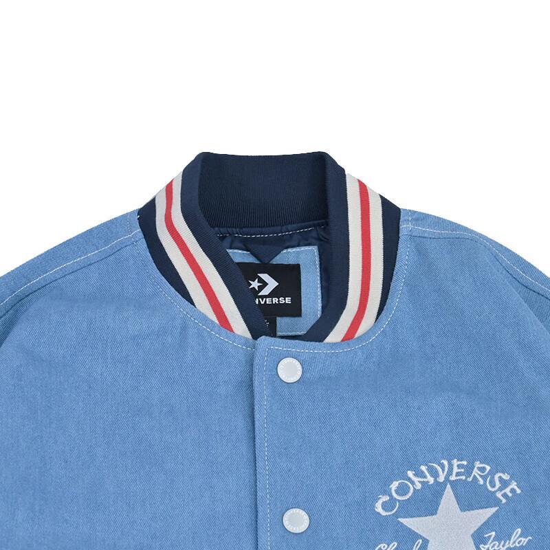 New Converse FW23 Puffer Jacket Unisex Blue 10026807-A01