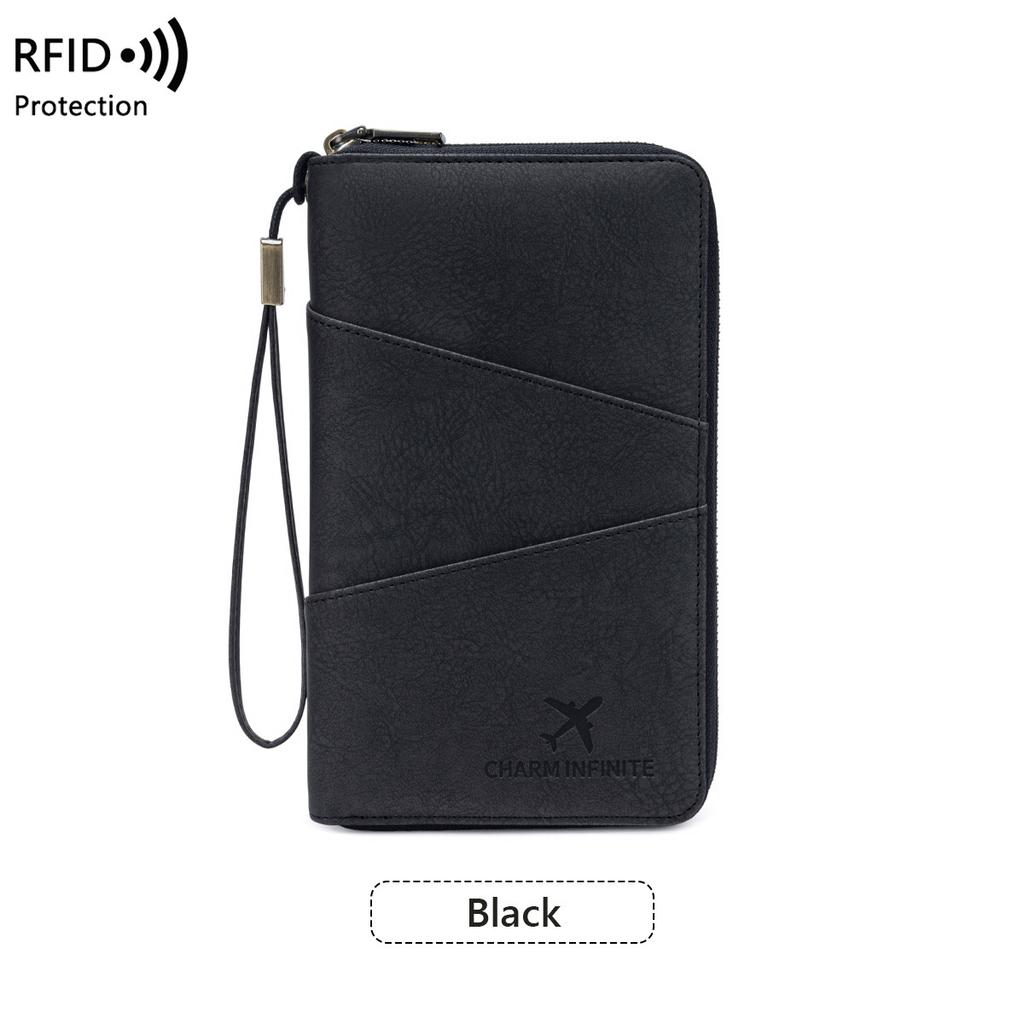 New Passport Bag Anti-lost Passport Clip Multifunctional Travel Storage Document Bag