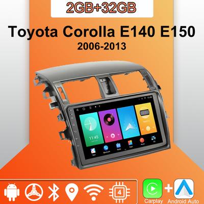 Toyota Corolla E140 E150 2006-2013 için Android Carplay Araba Radyosu Multimedya Oynatıcı Baş Ünitesi Stereo GPS Navigasyon BT WIFI 2+32GB