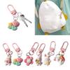 Elegant Rabbit Keychain Decoration Cute Rabbit Keychain for Women Plastic Bag Pendant Key Girls Kids Couple Jewelry