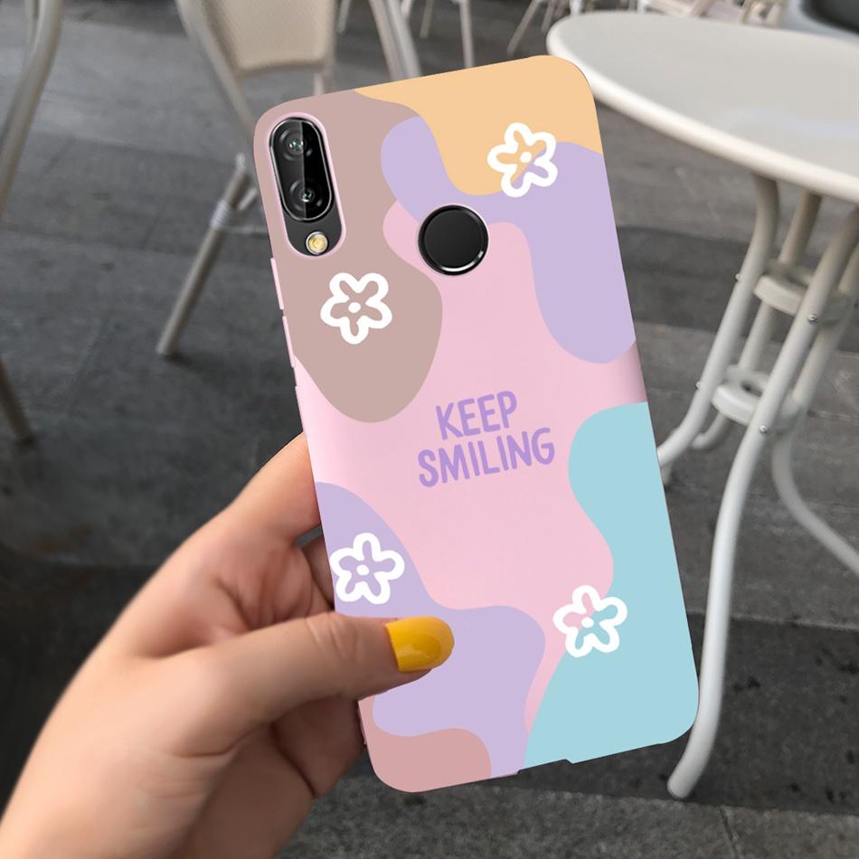 For Huawei P20 Lite Case Nova 3e ANE-LX1 ANE-LX2 Cute Cartoon Candy Color Silicone Phone Cases For Huawei P20lite Soft TPU Cover