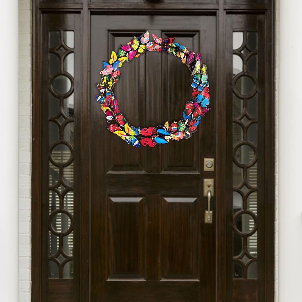 Beautiful Butterflies For Spring Door Decor Garden Decorative Butterflies Wreath