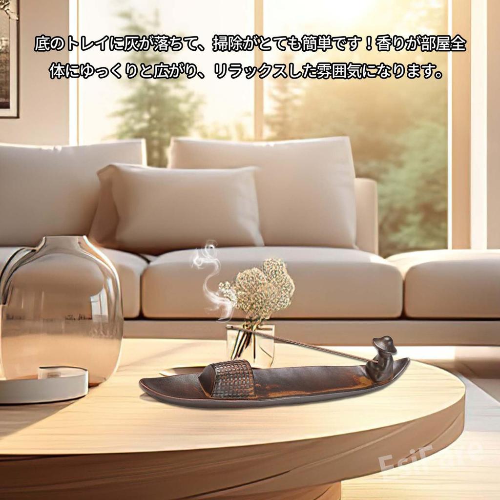 EsiFare 1-Piece Incense Burner, Horizontal Incense Holder, Incense Holder, Stylish Incense Burner, Easy To Clean, Suitable for Indoor Use, Buddhist