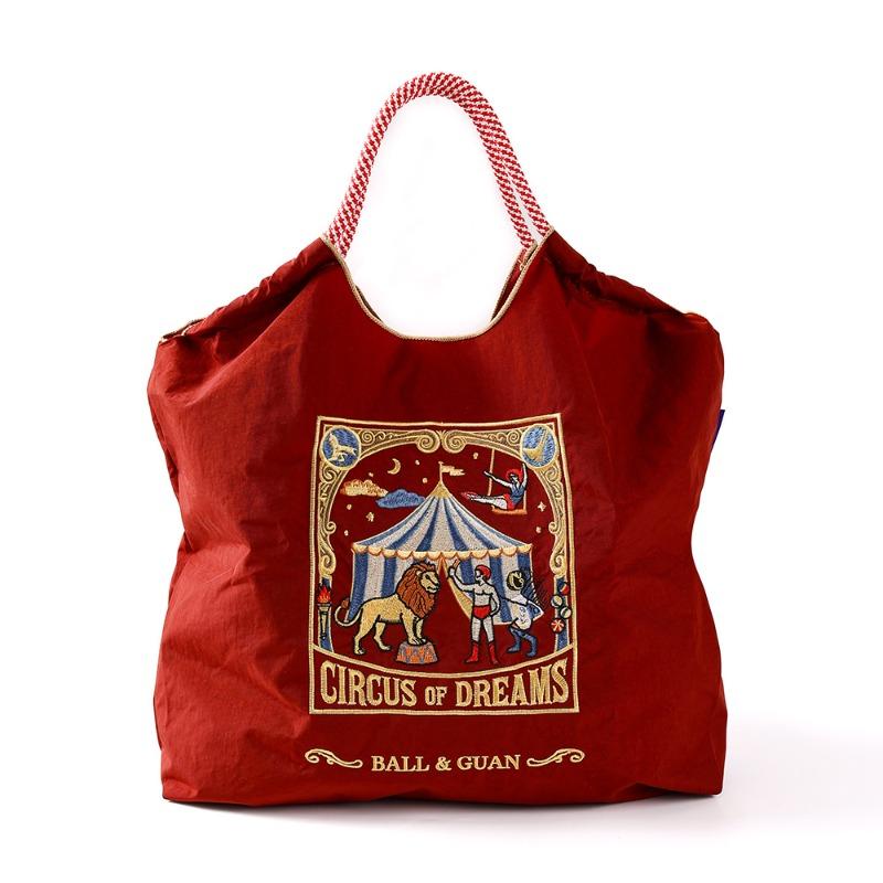 Nylon handbag bag new embroidered large capacity ball chain shoulder tide messenger tote bag