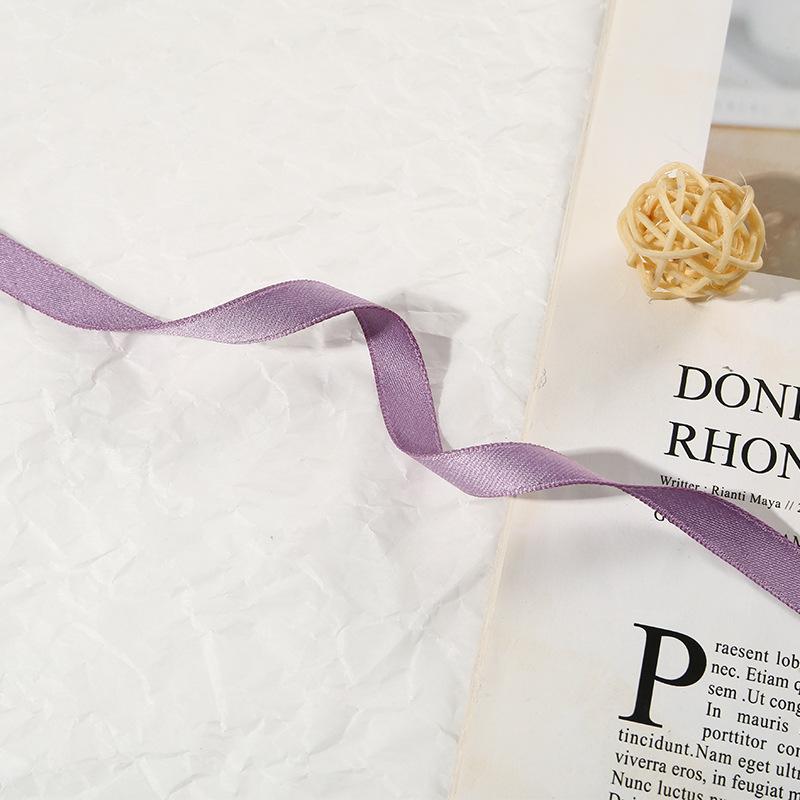 Double-Sided Matte Webbing Thickened Polyester-Cotton Jewelry Trophy Decorative Accessories Bow Colored Ribbon