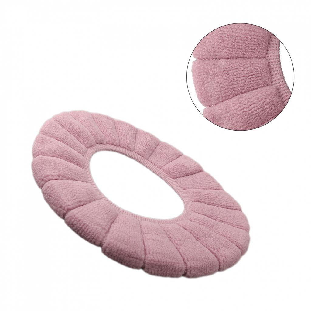 Keep Your Toilet Seat Warm and Cozy Soft and Stretchable Cushion Pad
