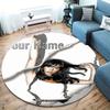 Aitana Custom Name Round Area Rug,Carpet Rug for Living Room Bedroom Sofa Playroom Decor,Non-slip Floor Mat