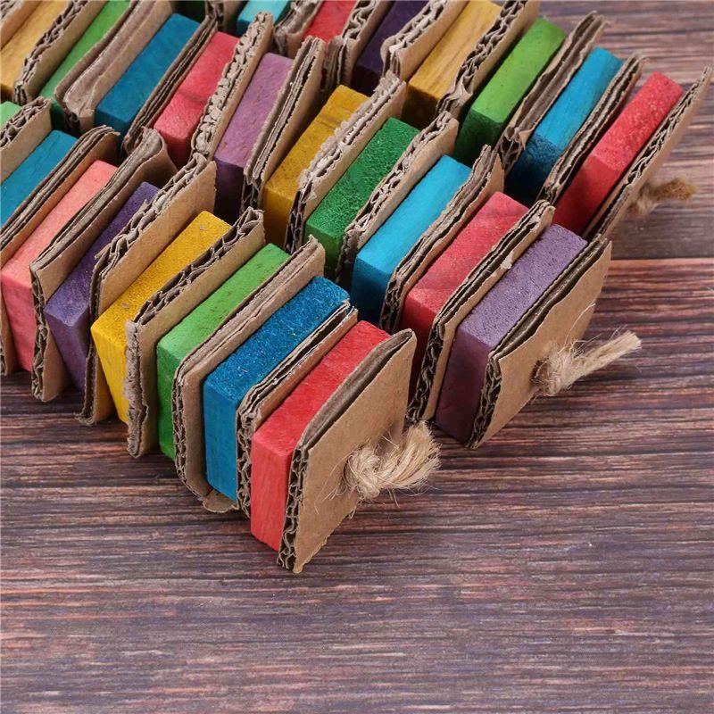 BAAJ-4X Parrot For Large Birds Cardboard Big Bird African Grey Parrot Natural Wooden Bird Cage With Clip
