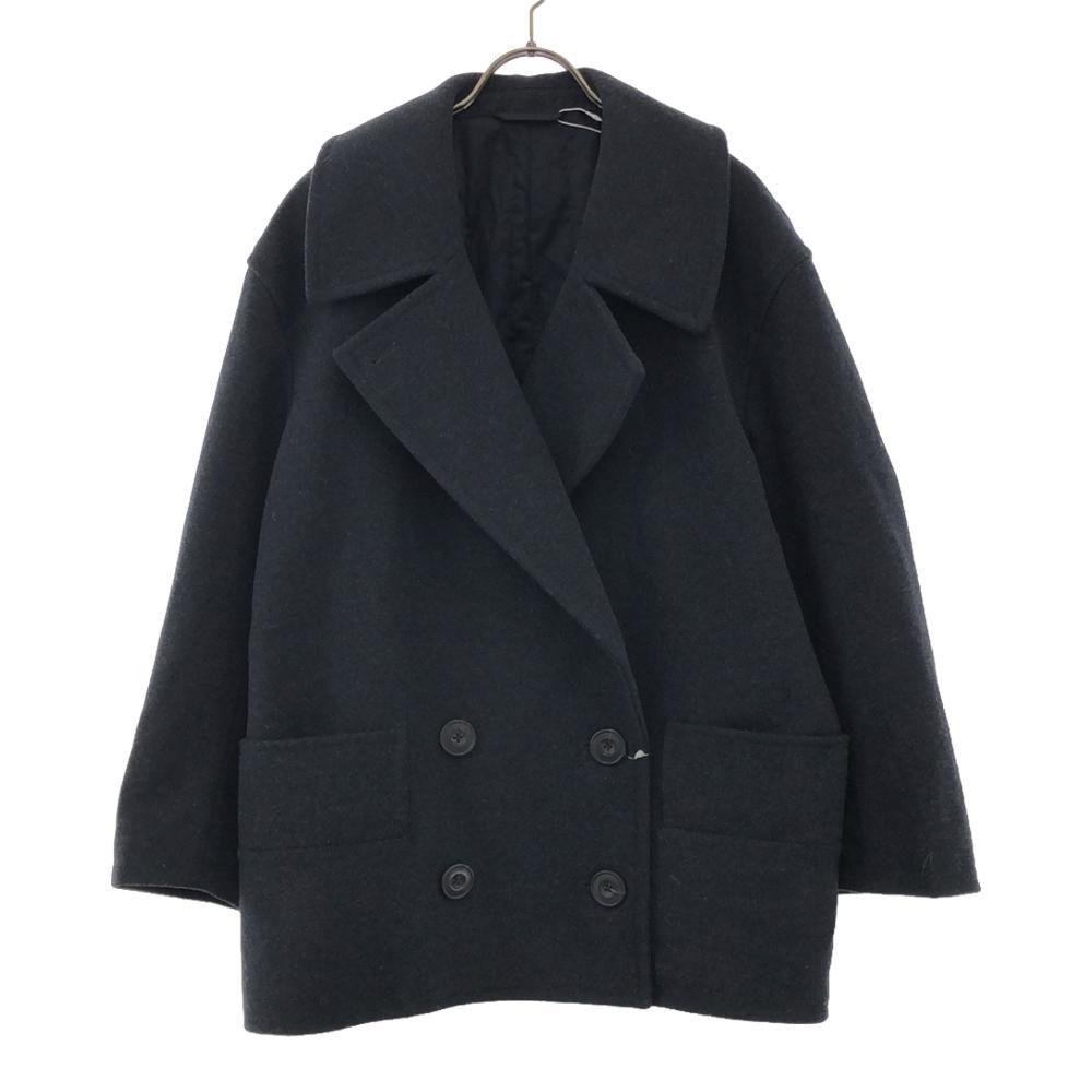 Неиспользованное короткое пальто UNIQLO S черное Двубортное с биркой Женское Б/У