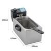4L Large Capacity Electric Deep Fryers 2000W Oil Oven Adjustable Thermostat Fried Chicken Grill French Fries Frying Machine