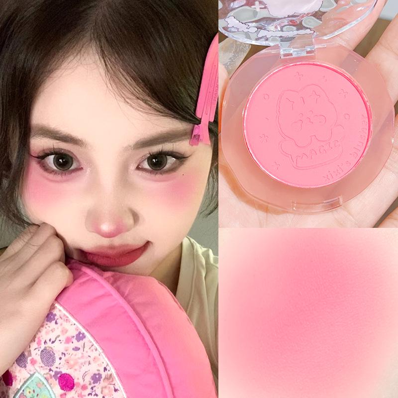 XIXI Doll Baby Atmosphere Blush: Natural Whitening, Delicate Texture, Pigmented Powder for a Girlish Complexion.