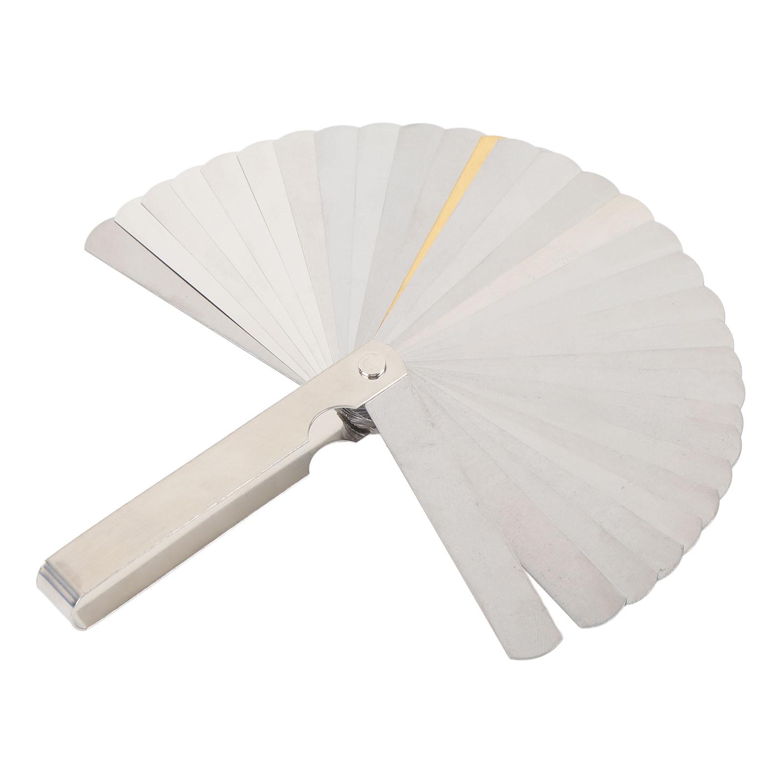 

9 шт. Подтяжка радиуса калибра из нержавеющей стали 32 лезвия струна действие калибр линейка брелок набор