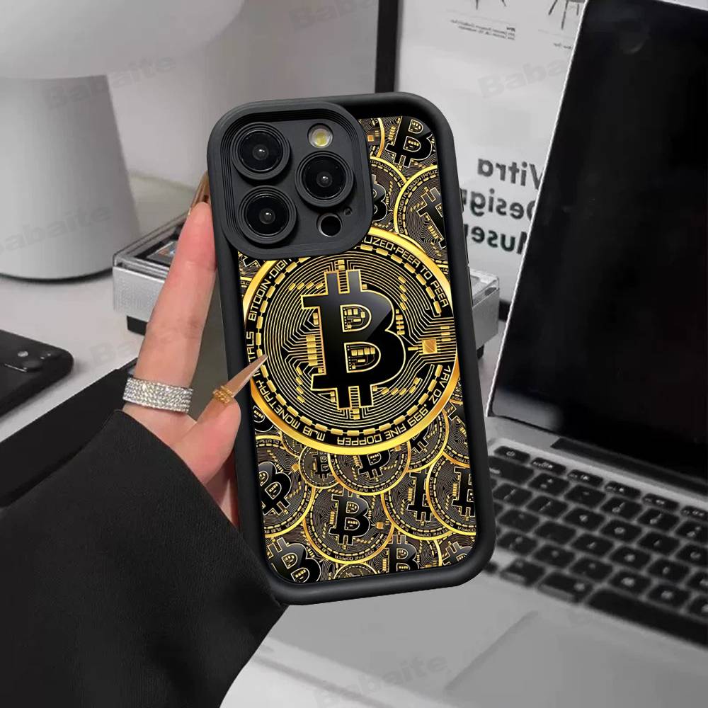 B-Bitcoin Phone Case For IPhone 17 16 15 14 13 12 11 Air Plus Pro Max Soft Back Cover