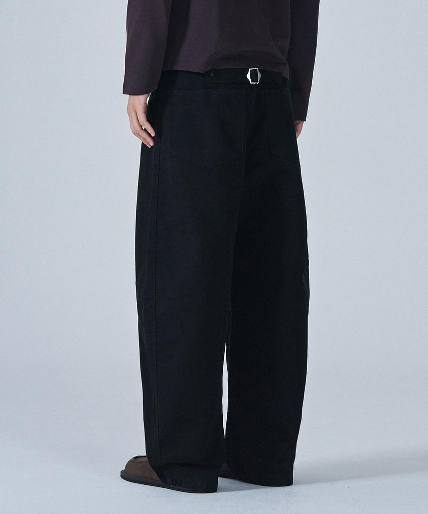 PROJECT3 Compact Twill Tabe Curved Pants [Black]_Bc3102