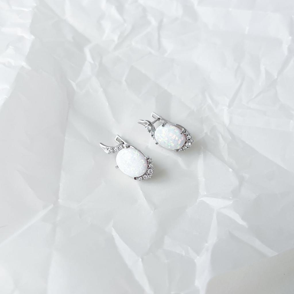 Orecchini in argento con opale 4,323 ct (2151890)