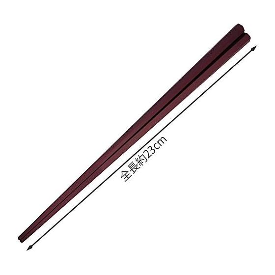 Artnap Heat-Resistant Hexagonal Plastic Chopsticks, 5 Pairs, Dishwasher Safe, Non-Slip Tip, 23cm, Made in Japan