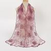 Flower Pattern Retro Scarf Elegant Embroidered Flower Scarf New Lace Scarf  Casual Wear