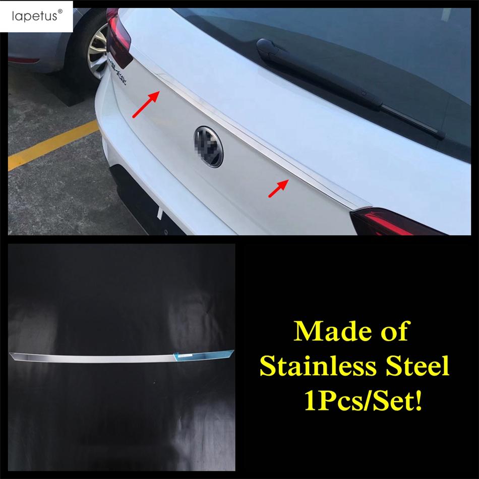 Hintere Heckklappe Unterer Griffleisten Dekorationsabdeckung Zierleiste Für Volkswagen T-Roc T Roc 2018 - 2024 Edelstahl Zubehör