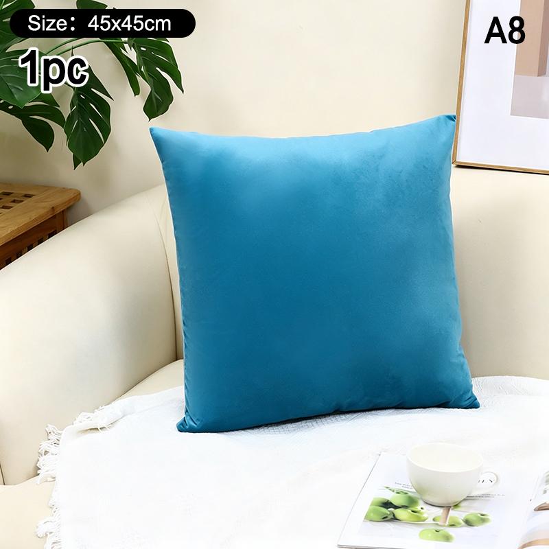 High-Quality 45*45CM Plush Pillow Case with Padded Layer for Cozy Home Decor