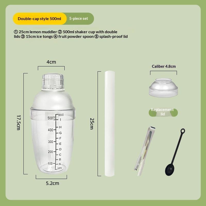 3/5/7Pcs Cocktail Shaker Set Cocktail Shaker And Measuring Jigger Set Drink Mixed Hand Shaker Tools For Bartending And Home Bar