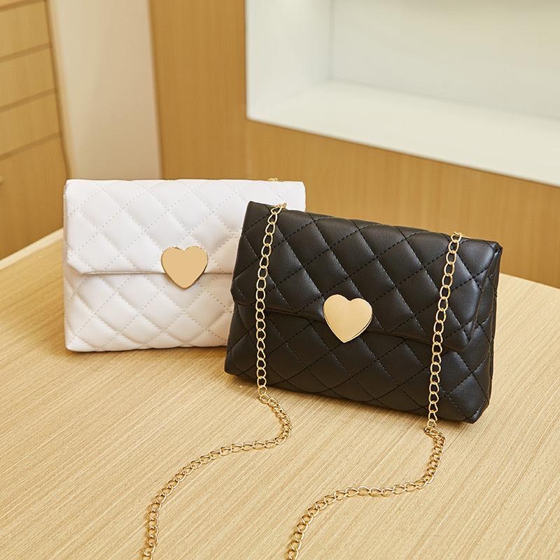 Kleine Gesteppte Ketten Schulter Crossbody Tasche