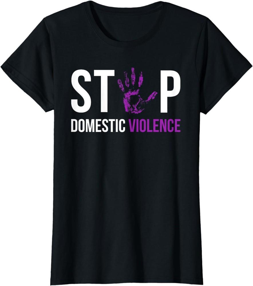 Stop Domestic Violence Awareness Survivor Gift Design Ladies  Crewneck T-Shirt Unisex T-Shirt XXXXL