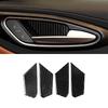 4Pcs Carbon Fiber Interior Door Bowl Cover Trim For Alfa Romeo Giulia 2017-