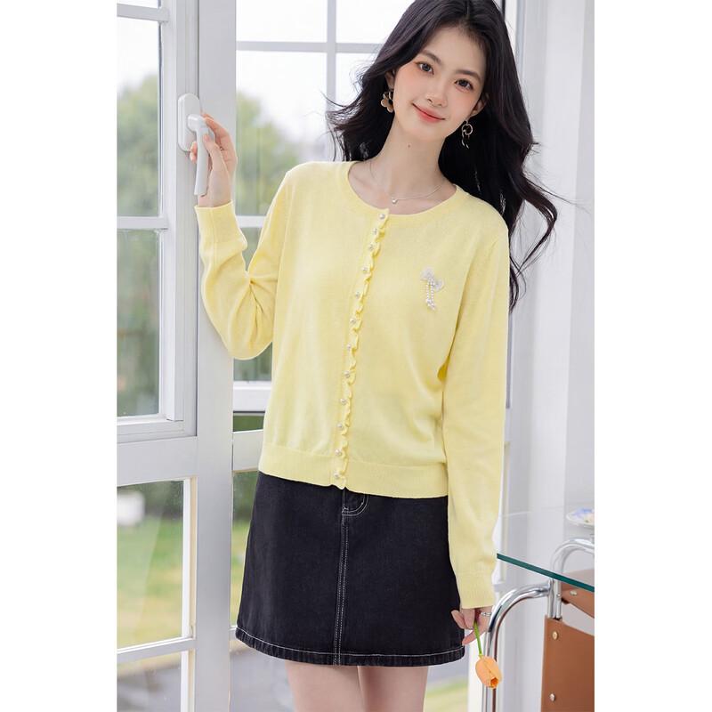 Mocana Women's Pearl Button Knit Top