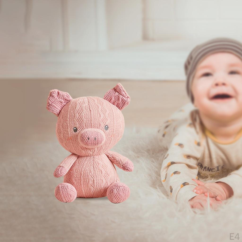 Animals Doll Toy Soft Stuffed Knitted Fabric for Babies, Kindergarteners, Girls