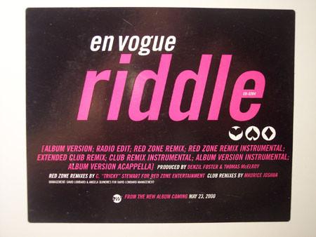 

12inch Record EN VOGUE - Riddle ED6204 Elektra 2000 US Dance & Electronica Used