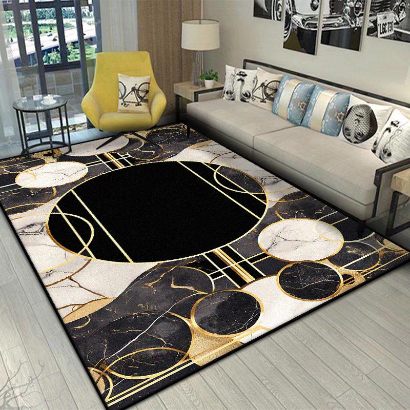 Nordic Geometric Carpet Living Room Luxury Home Decor Sofa Bedroom Rug Children Room Non-slip Washable Soft Floor Mat Bedside