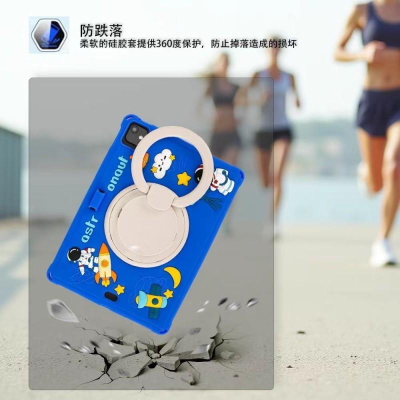 Shockproof IPad Case With Stand 11in Pro 10.9 10.2 9.7 Inch Tablets Silicone Cover Handle Strap