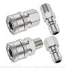 Professional 1/4" NPT Quick Releases Pressure Washer Hose Adapters, 4Piece Corrosion Resistant Stainless Steel Connector