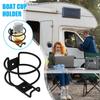 Boat Bottle Holder Metal Boat Bottle Organizer Rack Non-Slip Easy To Install Cup Storage Rack For Marine Trailer Truck Car RV