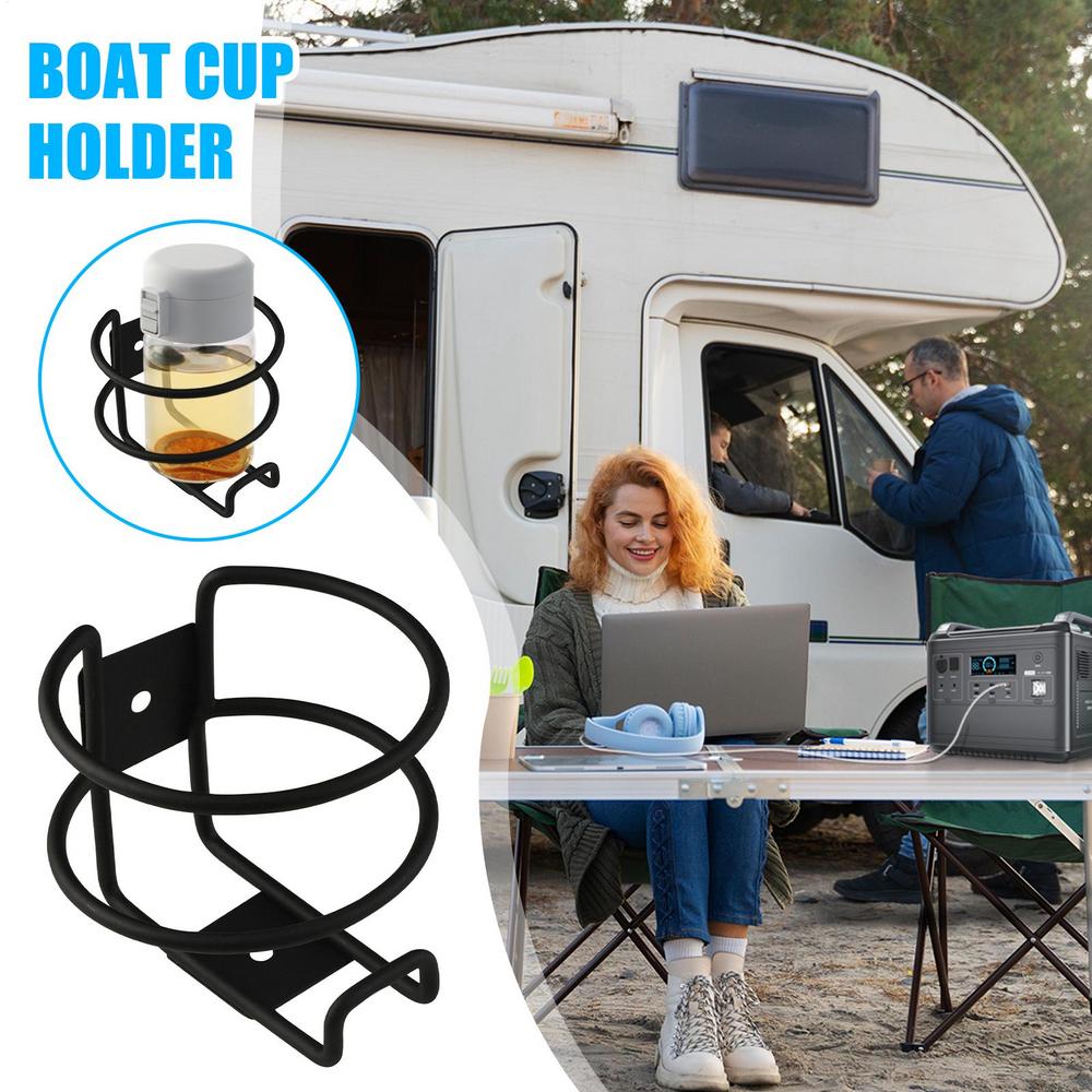 Boat Bottle Holder Metal Boat Bottle Organizer Rack Non-Slip Easy To Install Cup Storage Rack For Marine Trailer Truck Car RV