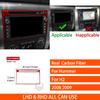 For Hummer H2 2008 2009 Real Carbon Fiber Stickers Radio Adjustment Control Panel Trim Cover Car Accessories Interior Decorative