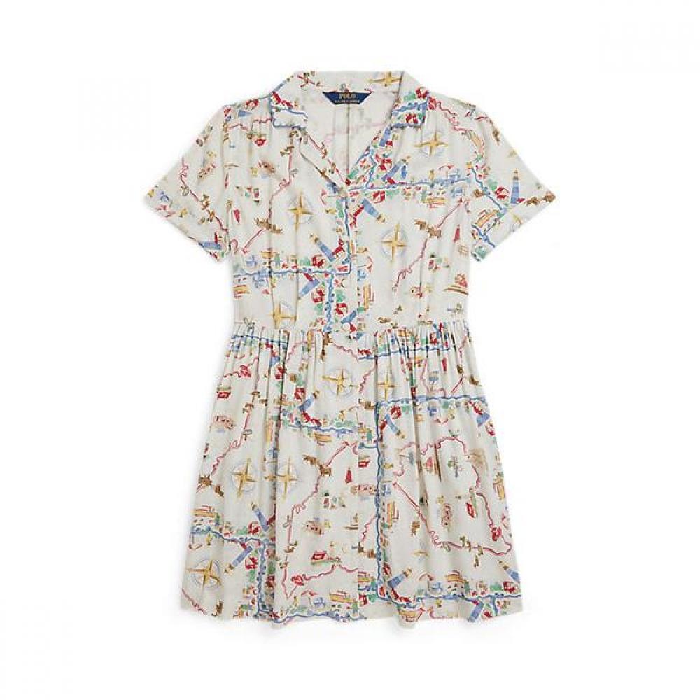 

Polo Ralph Lauren Girls 7 16 Fit And Flare Dress Cwpodrsg3d21137999 8
