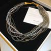 Collana con Perline per Clavicola Resort Bohemien - Accessorio di Moda di Lusso Leggero di Alta Gamma