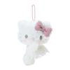 Sanrio GIFT GATE Engle og Dæmoner Hello Kitty Ledsager og Komfort Nøglering Dukke Plys Vedhæng 8cm 340224A2003K7